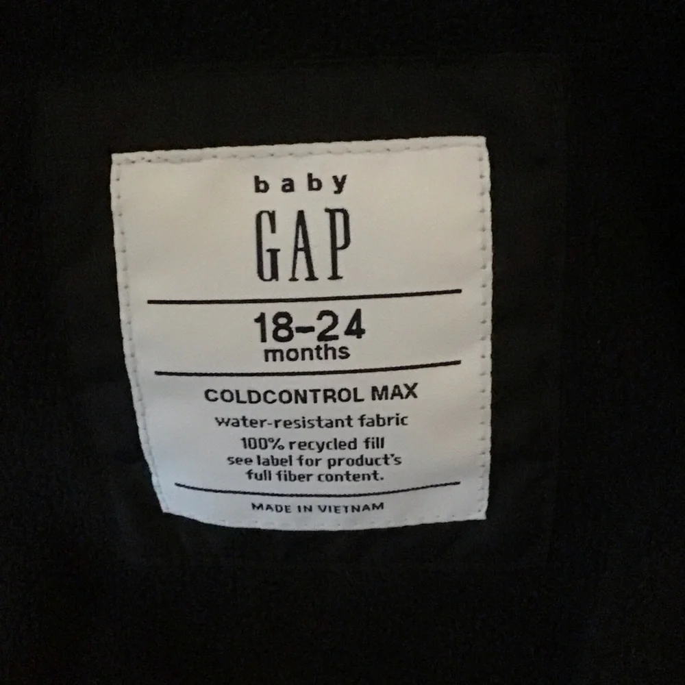 GAP Black Kids Puffer Jacket - Picture 3 of 3